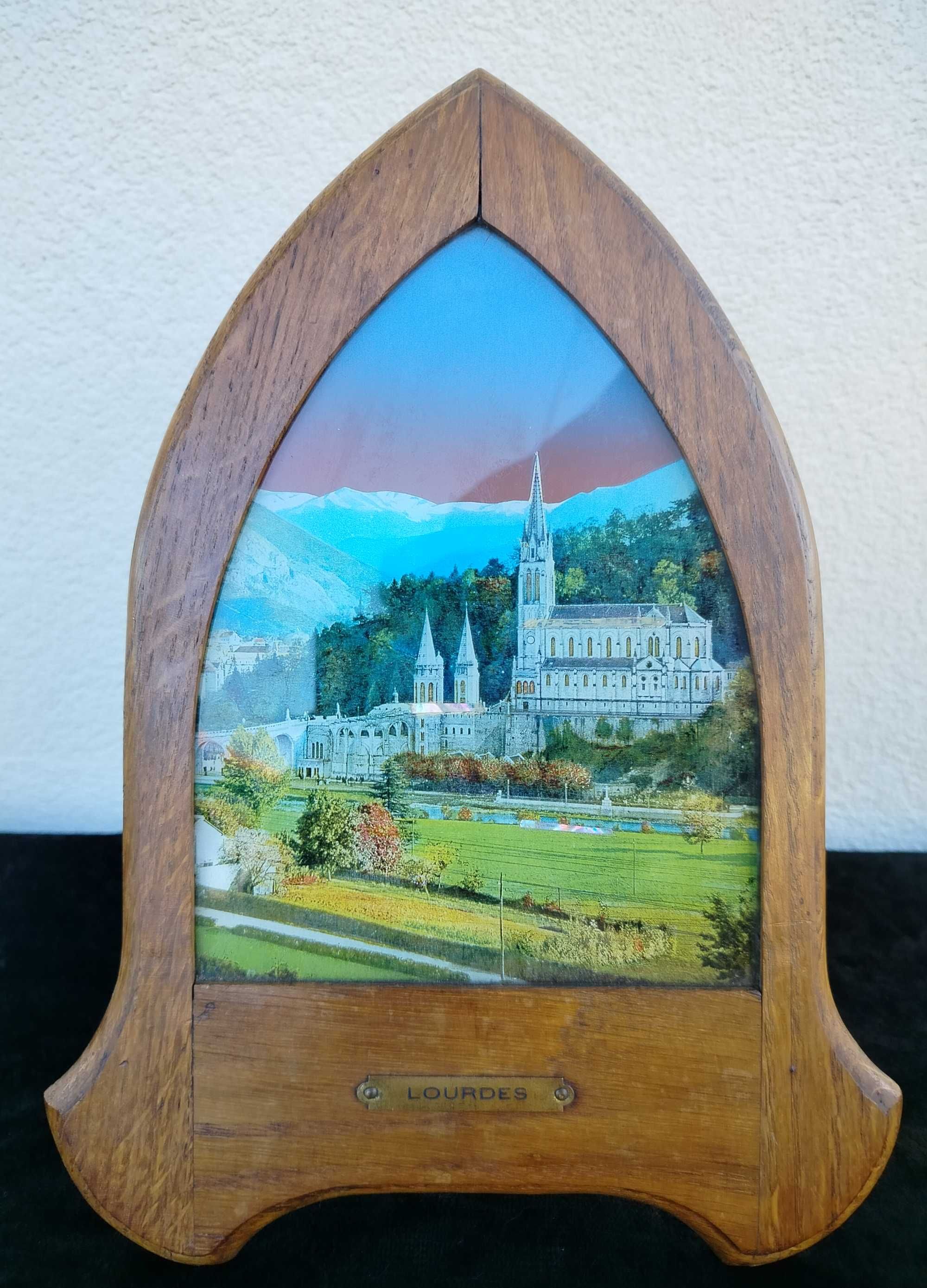 Stara pozytywka – obrazek Lourdes, Sanktuarium Maryjne