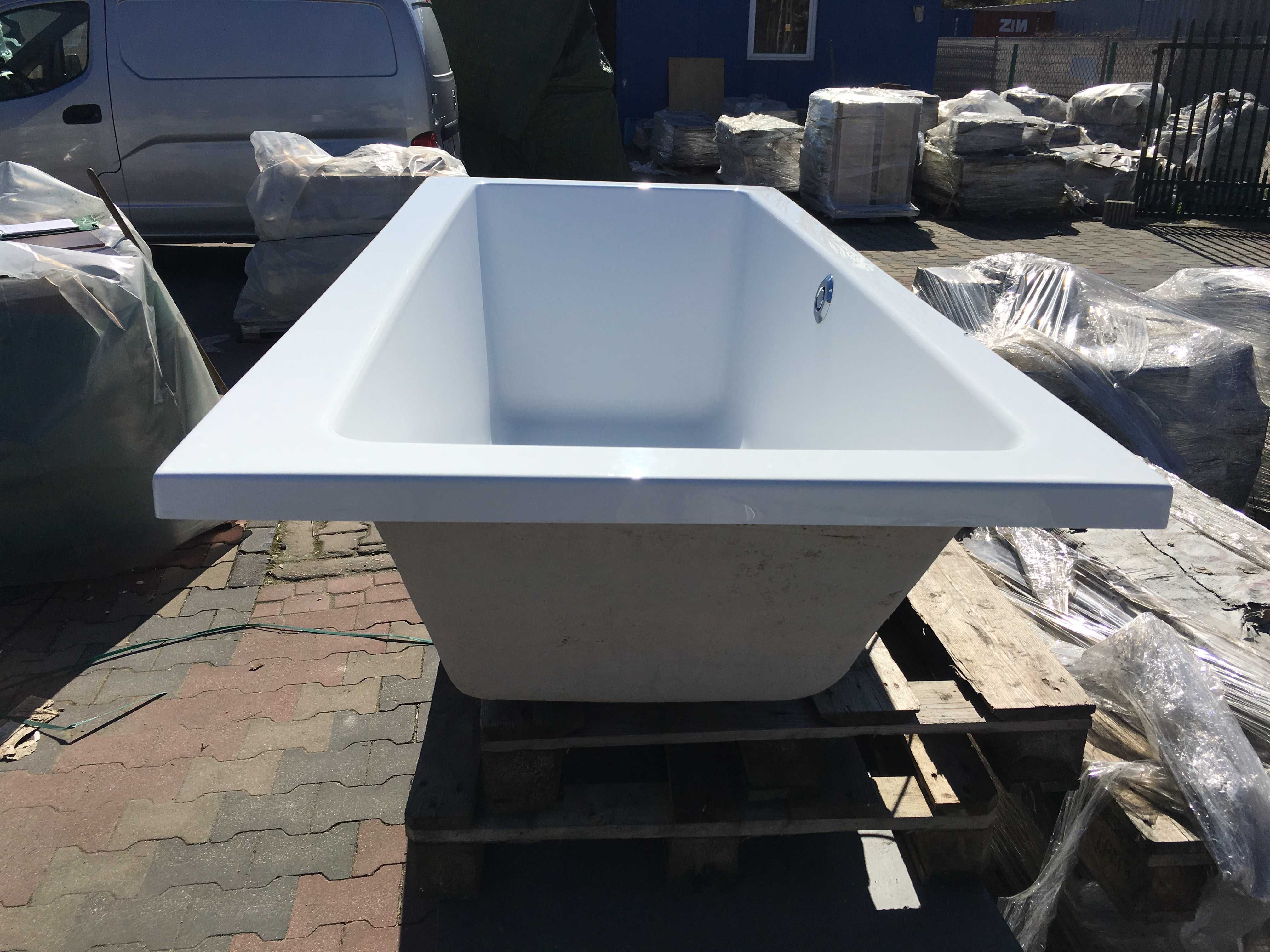 Wanna akrylowa vita 180x80 firmy POOLSPA z syfonem