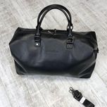 Мужская кожаная дорожная сумка Armani спортивная