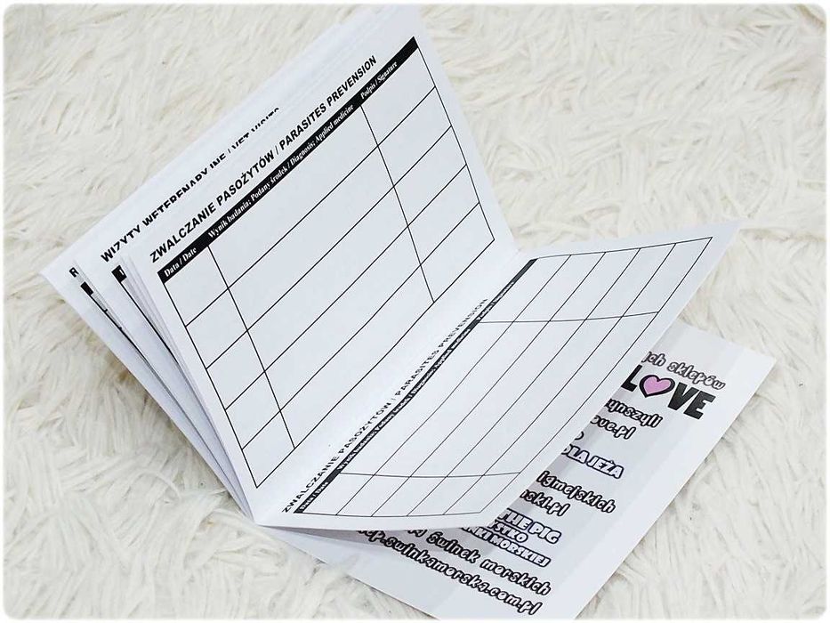 Książeczka Zdrowia Jeż pigmejski Nowa