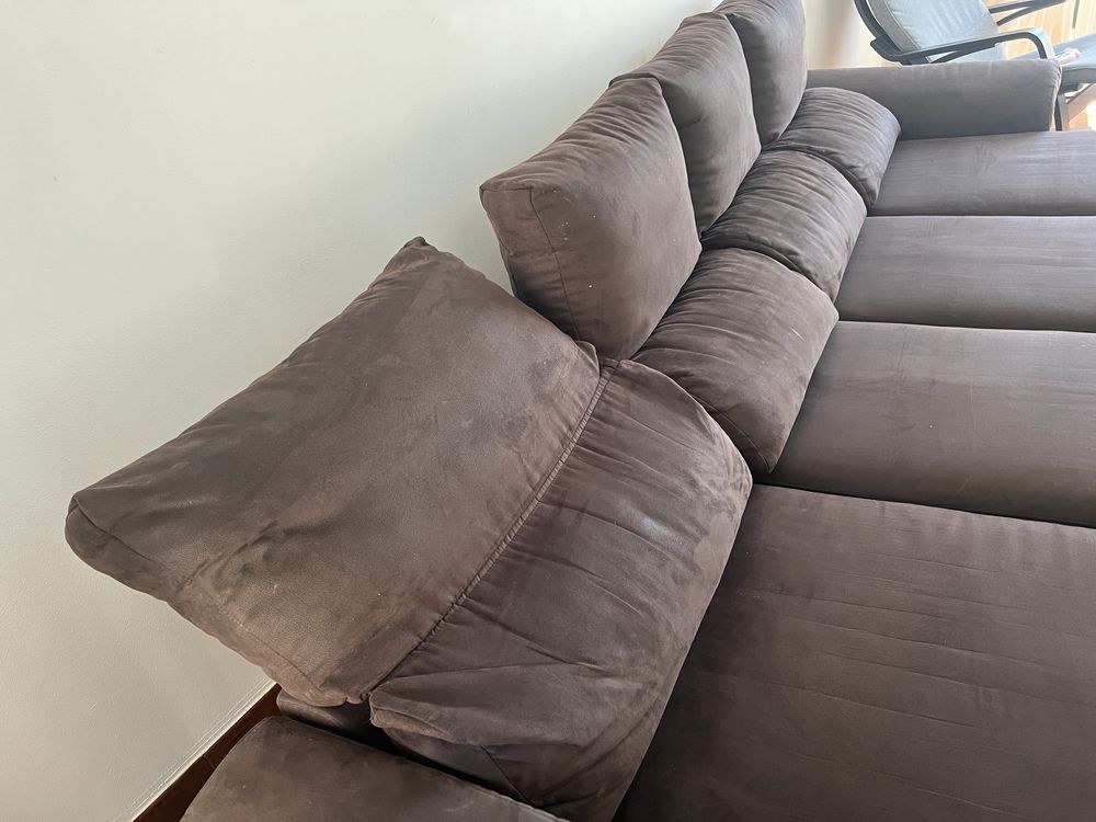 Sofa chaise longue ,4 lugares todos reclinaveis