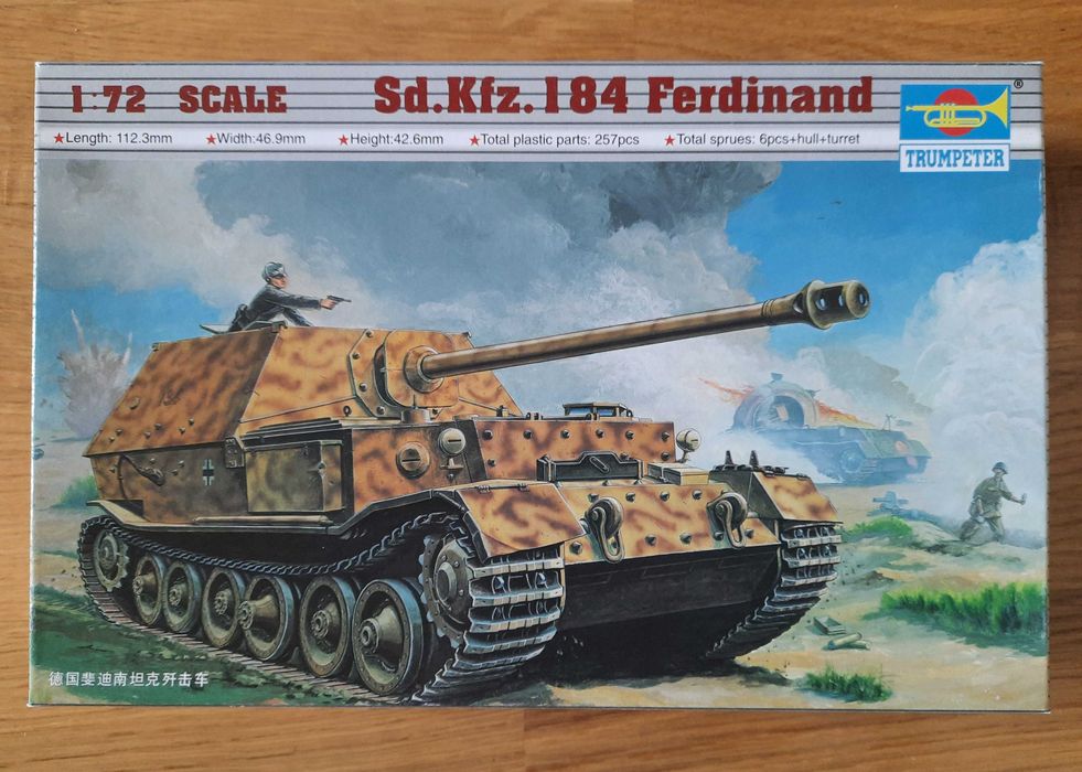 Model do sklejania Trumpeter Sd. Kfz. 184 Ferdinand skala 1/72