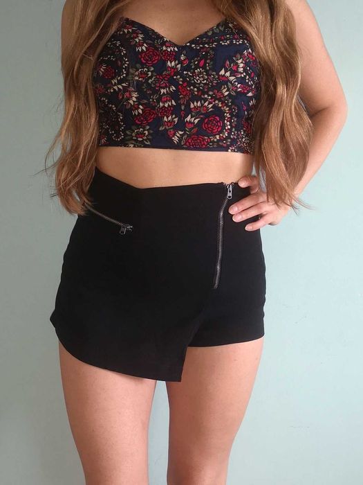 Czarne spódnicoszorty Abercrombie & Fitch 36 S 34 XS spidnicospodenki