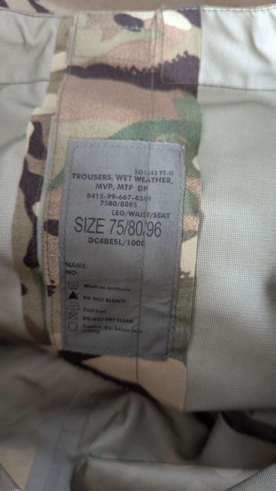 Штани Волого захисні mpv gore tex Тактичні Мультикам