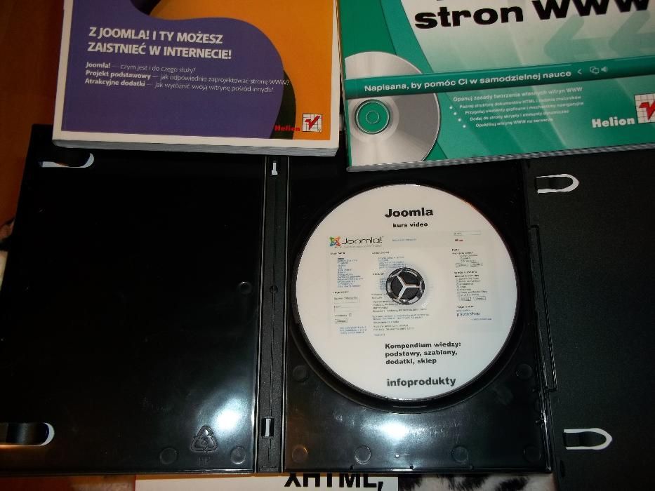 JOOMLA ( 2 kursy video + 4 książka z CD) nowe / nie używane
