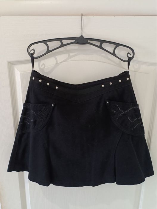 Юбка мини: M-L, 44-46 размер, демисезон, Турция, коттон, высокая талия