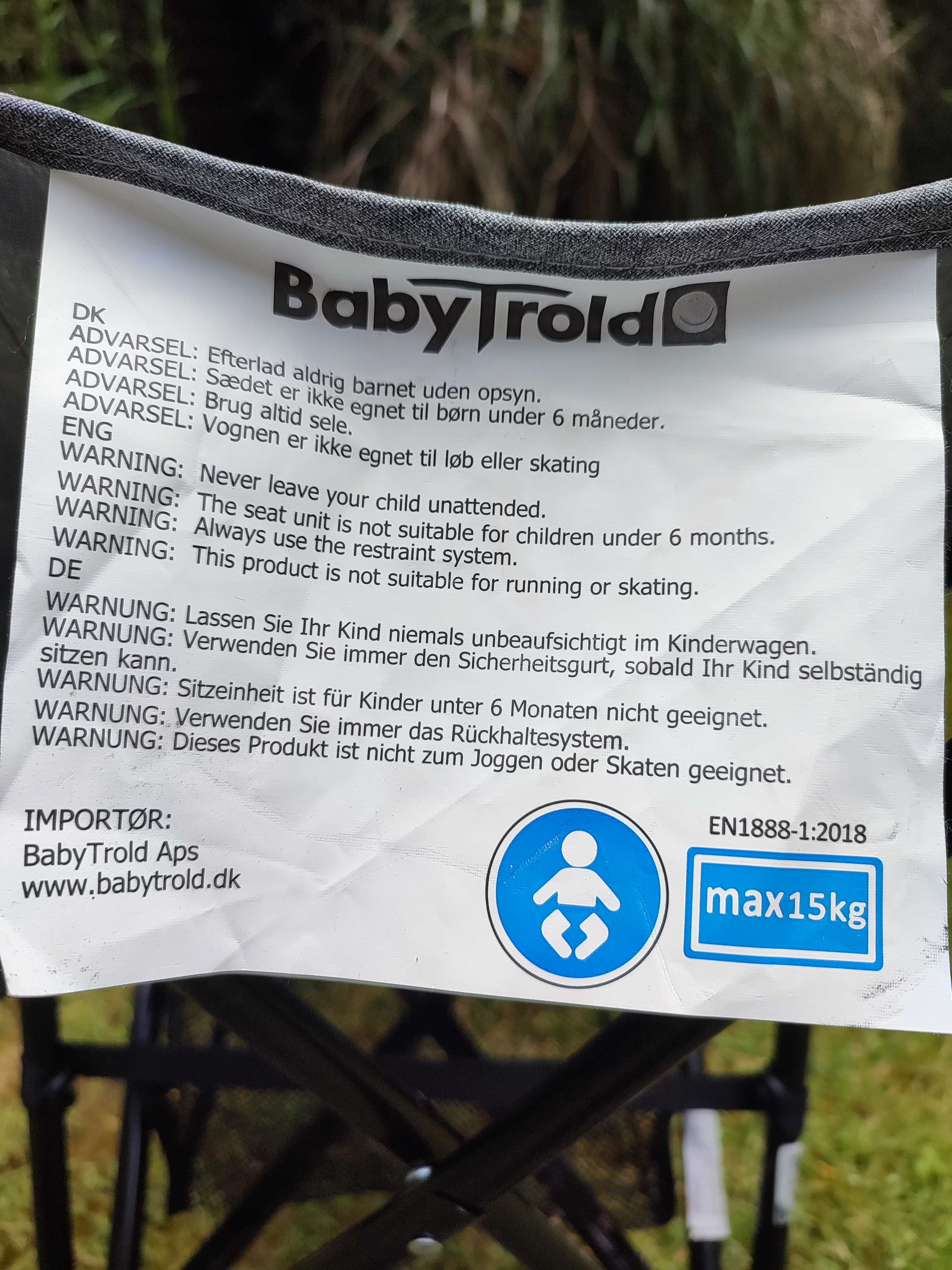wózek spacerowy parasolka lekka BABY TROLD SPEED spacerówka