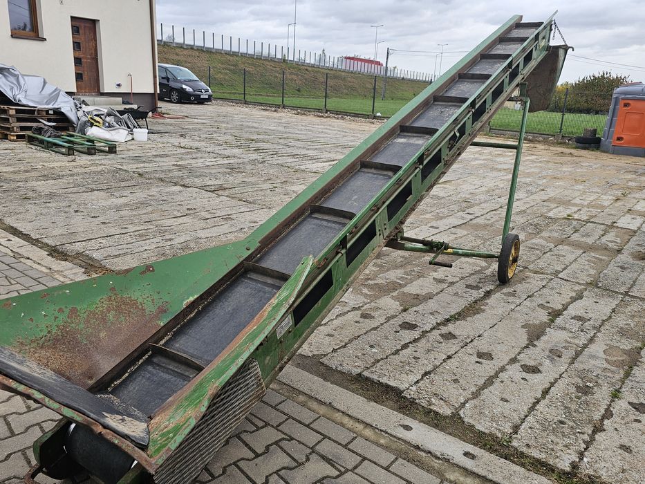 Taśmociąg podajnik kosz przyjęciowy sortownik  ziemniaki cebula