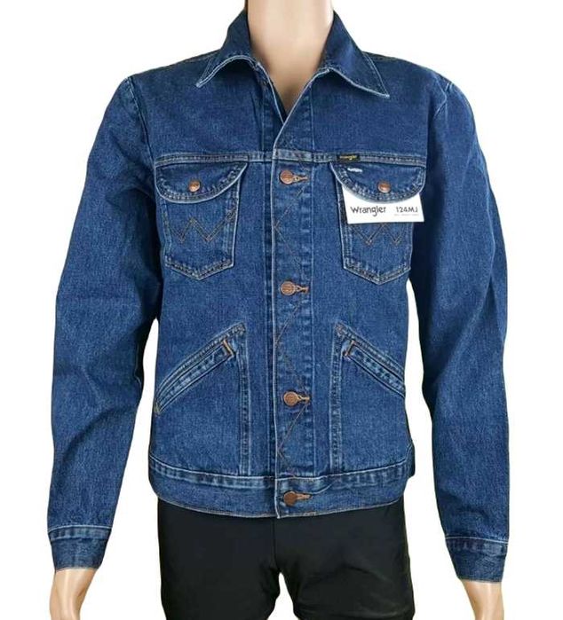 Męska kurtka jeansowa Wrangler 124MJ Western Jacket Regular nowa - S
