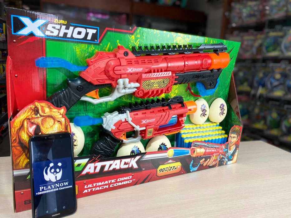 X-Shot Набір швидкострільних бластерів DINO Combo Pack *