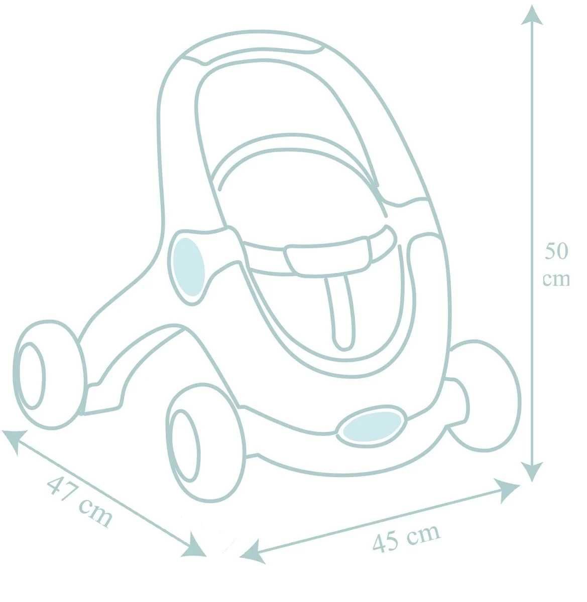 Little Smoby Chodzik z lalką zestaw 3w1 pchacz, nosidełko, spacerówka