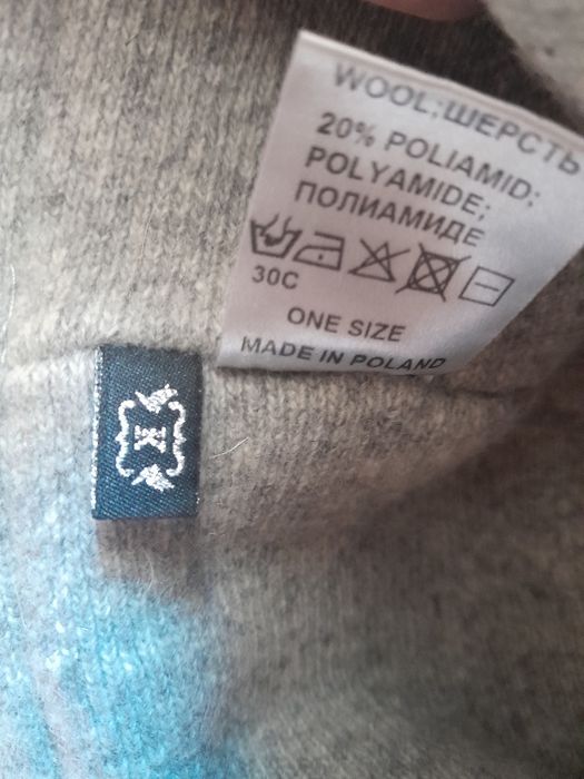 Czapka wełniana kamea