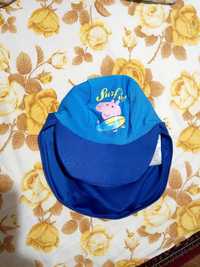 2-4г пляжная шапочка от загара для купания кепка бейсболка свинкаПеппа