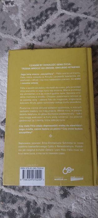 Książka.E.E.Schmitt.Felix i niewidzialne żródło.