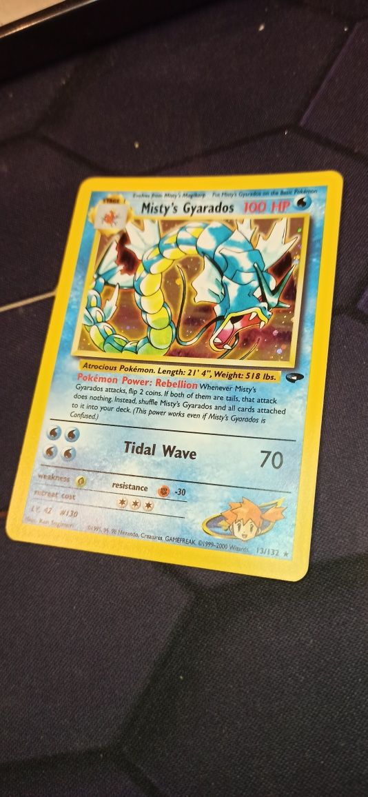 Karta Misty's Gyarados 13/132 holo Gym Challenge pokémon Unikat!