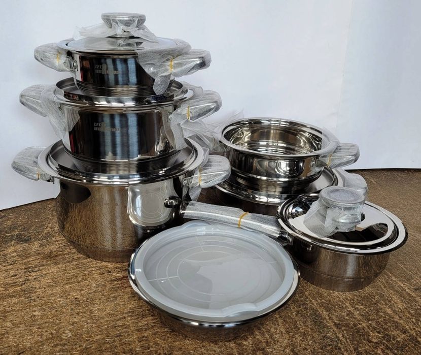 Новий набір посуду Z.P.INTERNATIONAL ZPT-1710 з нержавіючої сталі