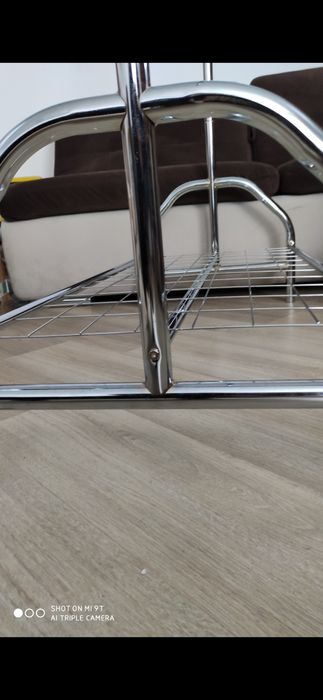 НОВА Велика стійка стойка для одягу для дому магазину гардеробної хром