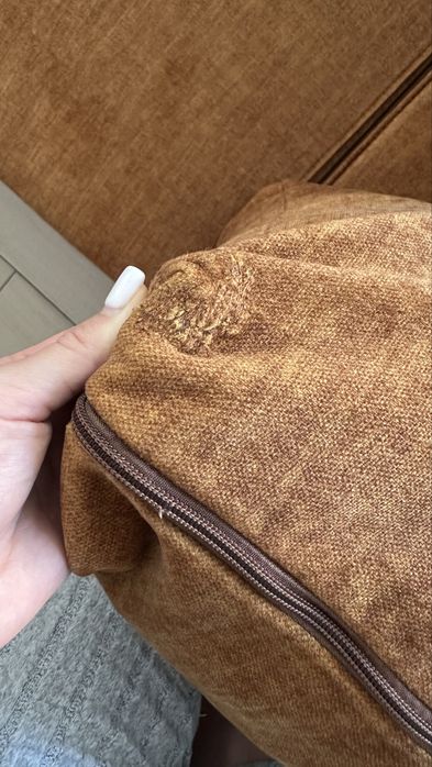 Диван помаранчевий, 220*100 см, доставка і хімчистка включена