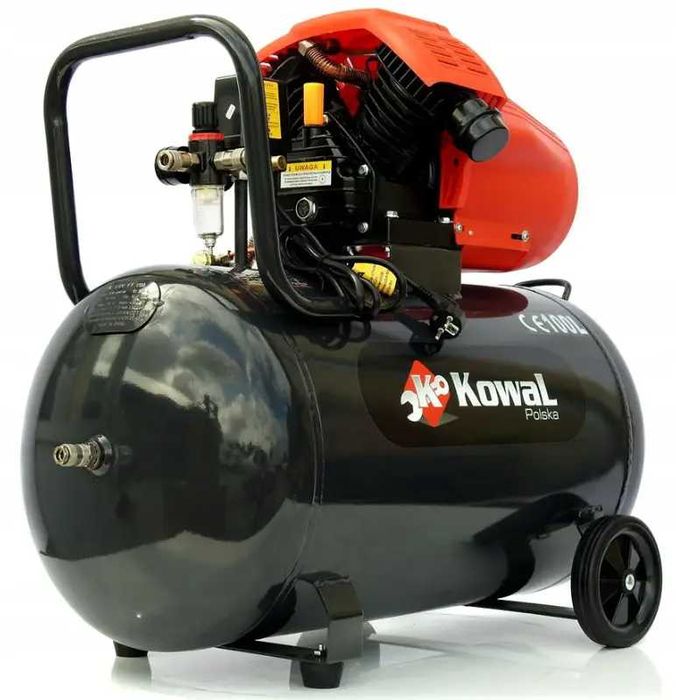Компрессор KOWAL POLSKA SBN2048 воздушный масляний на 100 л/2 циліндра