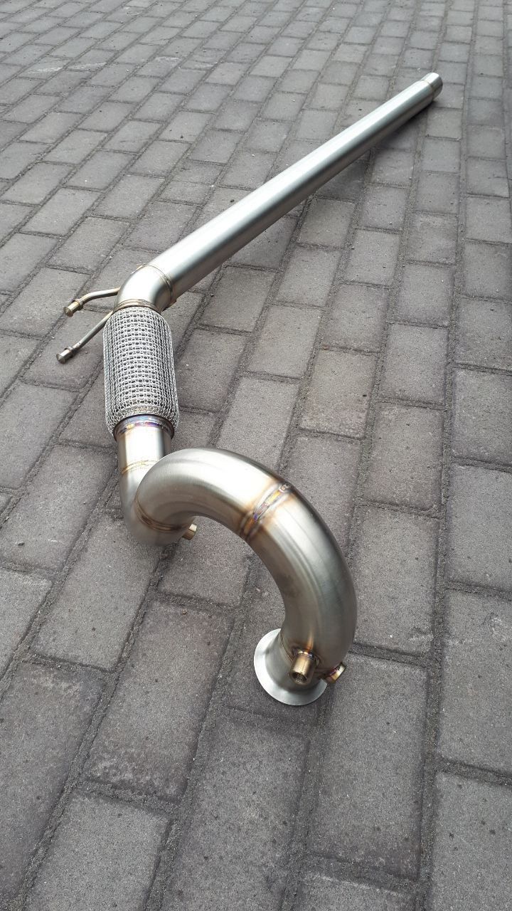 Даунпайп VW Passat CC B7 2.0 tdi Downpipe Passat Б7 CC HEAT SHIELD