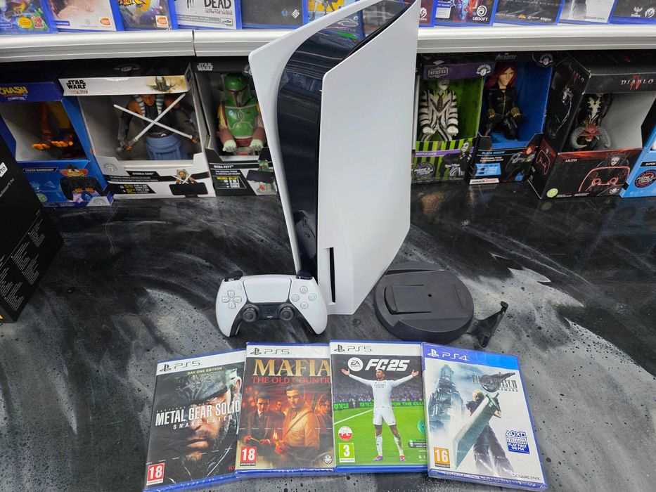 Konsola Playstation 5 PS5 z napędem 4 dobre gry Gwar 6m SKLEP ZAMIANA