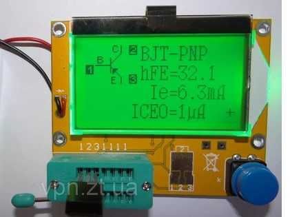 LCR-T4 РОС 1.13 rev.811 тестер напівпровідників, ESR, LCR atmega328P