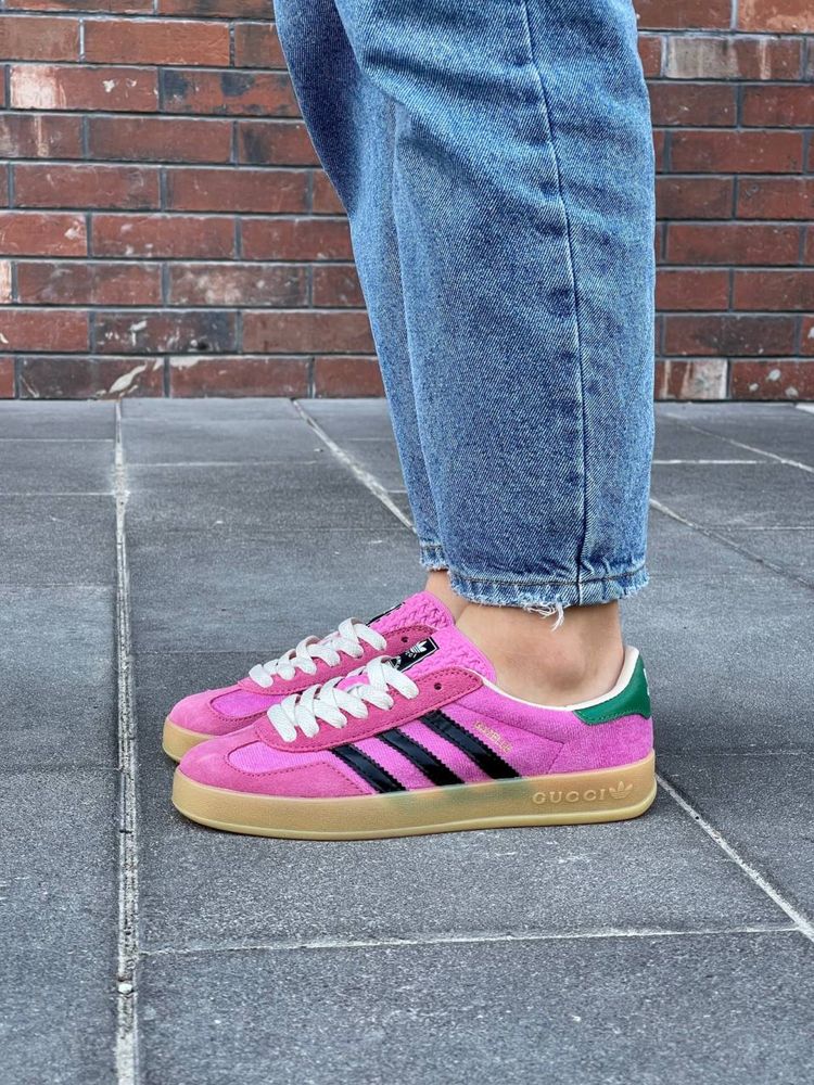 Trampki damskie Adidas x Gucci Gazelle Różowy