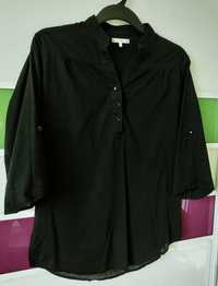 Czarna koszula z rękawem ¾ 3/4 paski cienki materiał House 42 XL