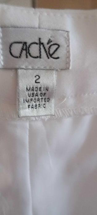 CACHE New Dressy White Pants / Trousers, Size 2