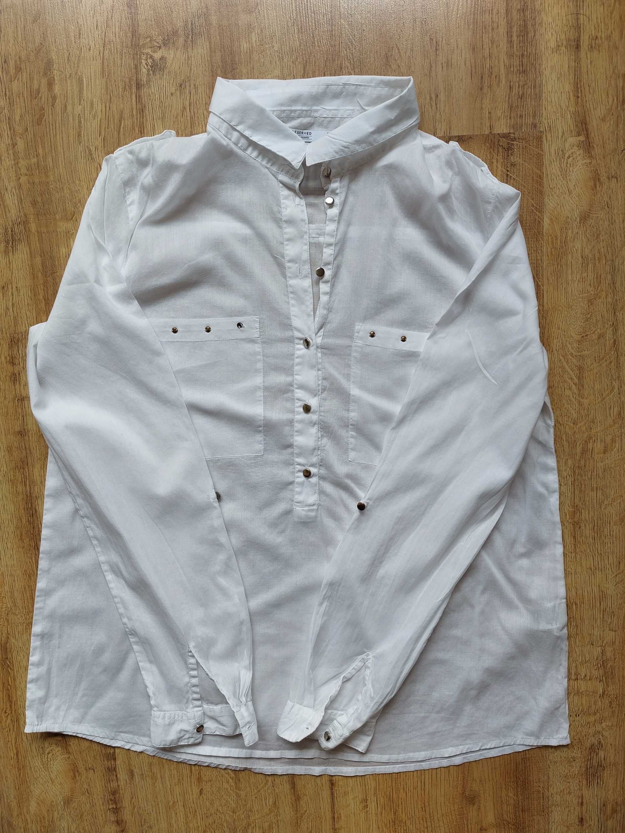 Biała koszula Reserved, 100% bawełna