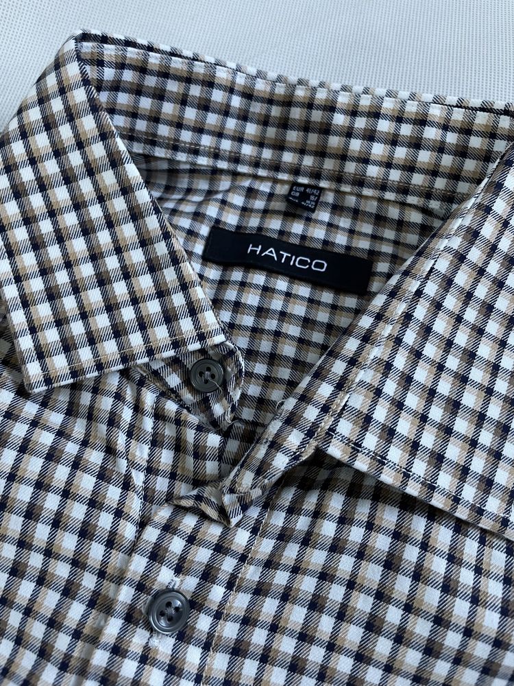 Koszula męska Hatico L/XL kratka 100% bawełna