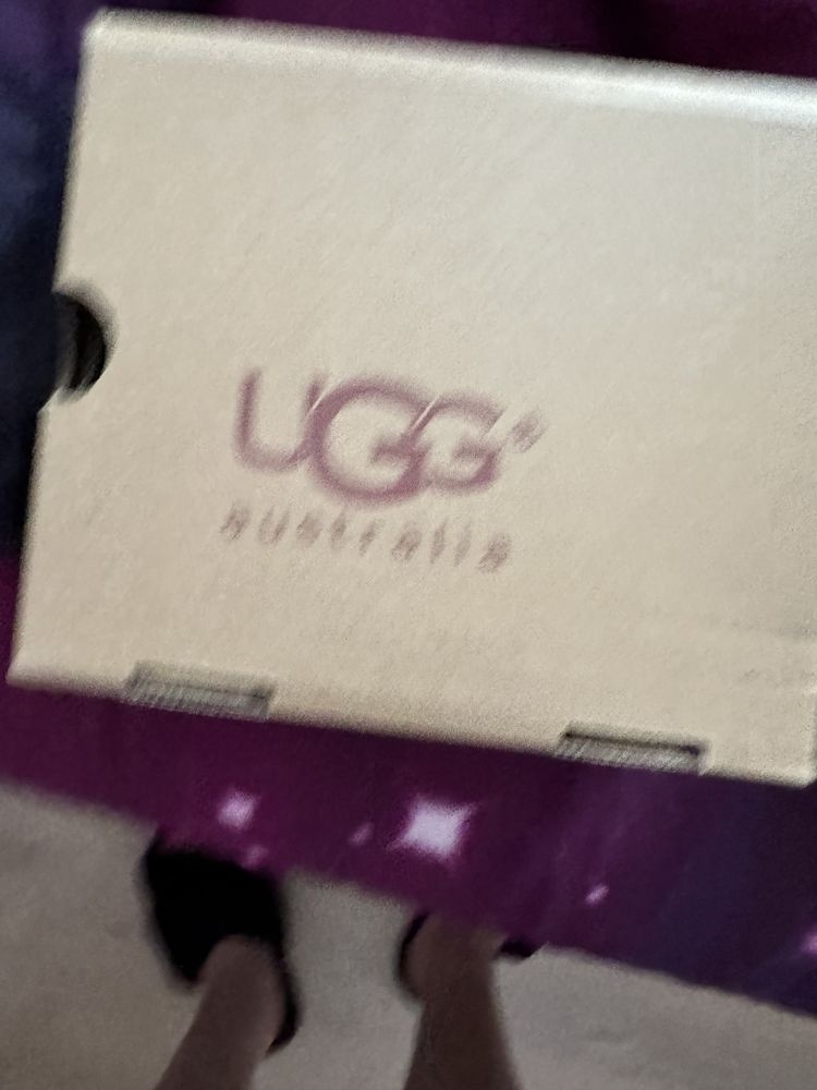 Ugg черные кожа натуральная овчина