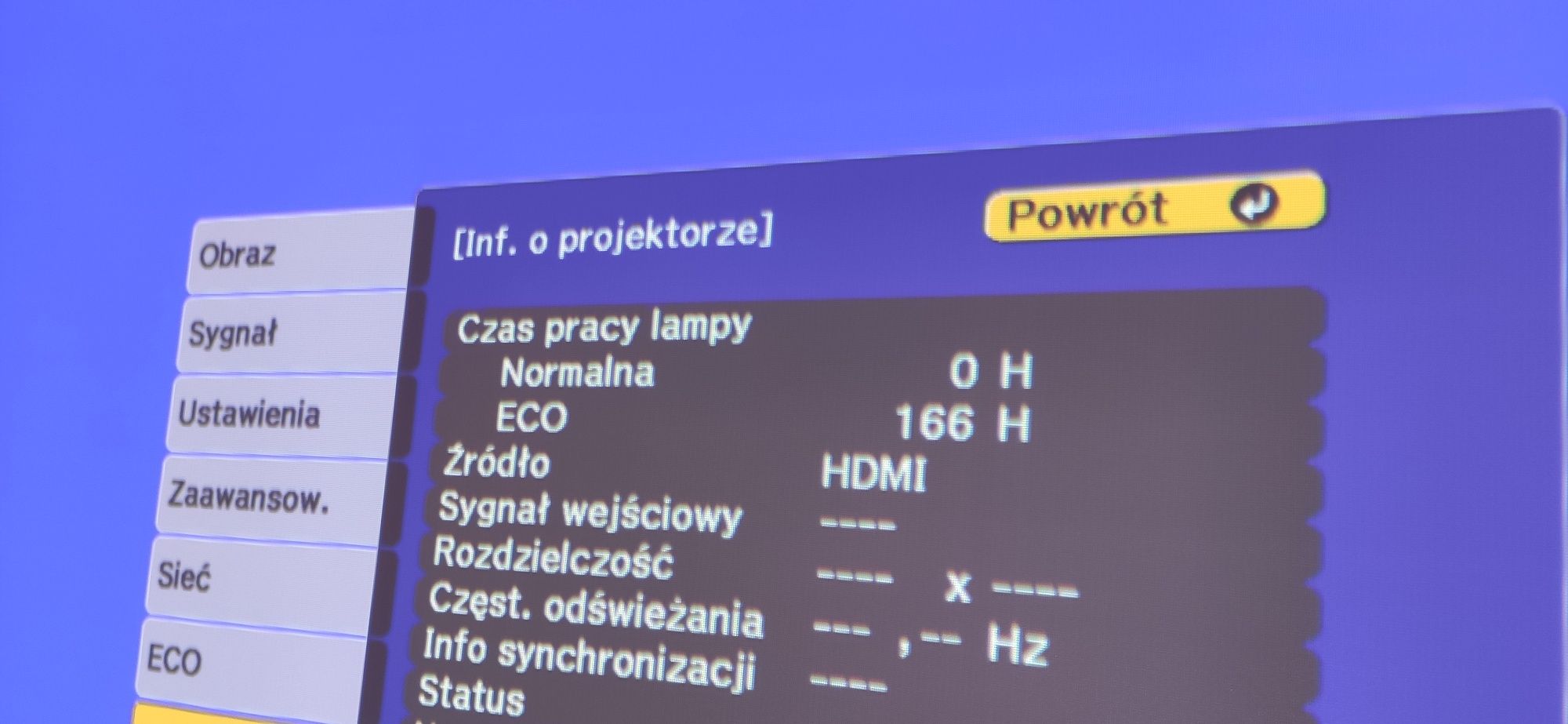 Projektor rzutnik Epson EH TW740 idealny
