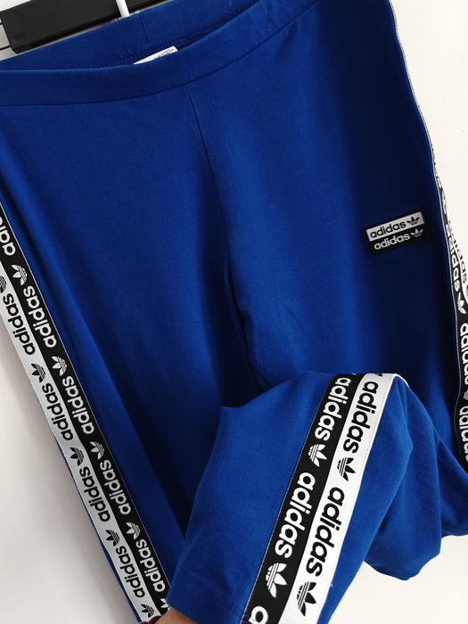 Adidas legginsy sportowe damskie długie bawełniane