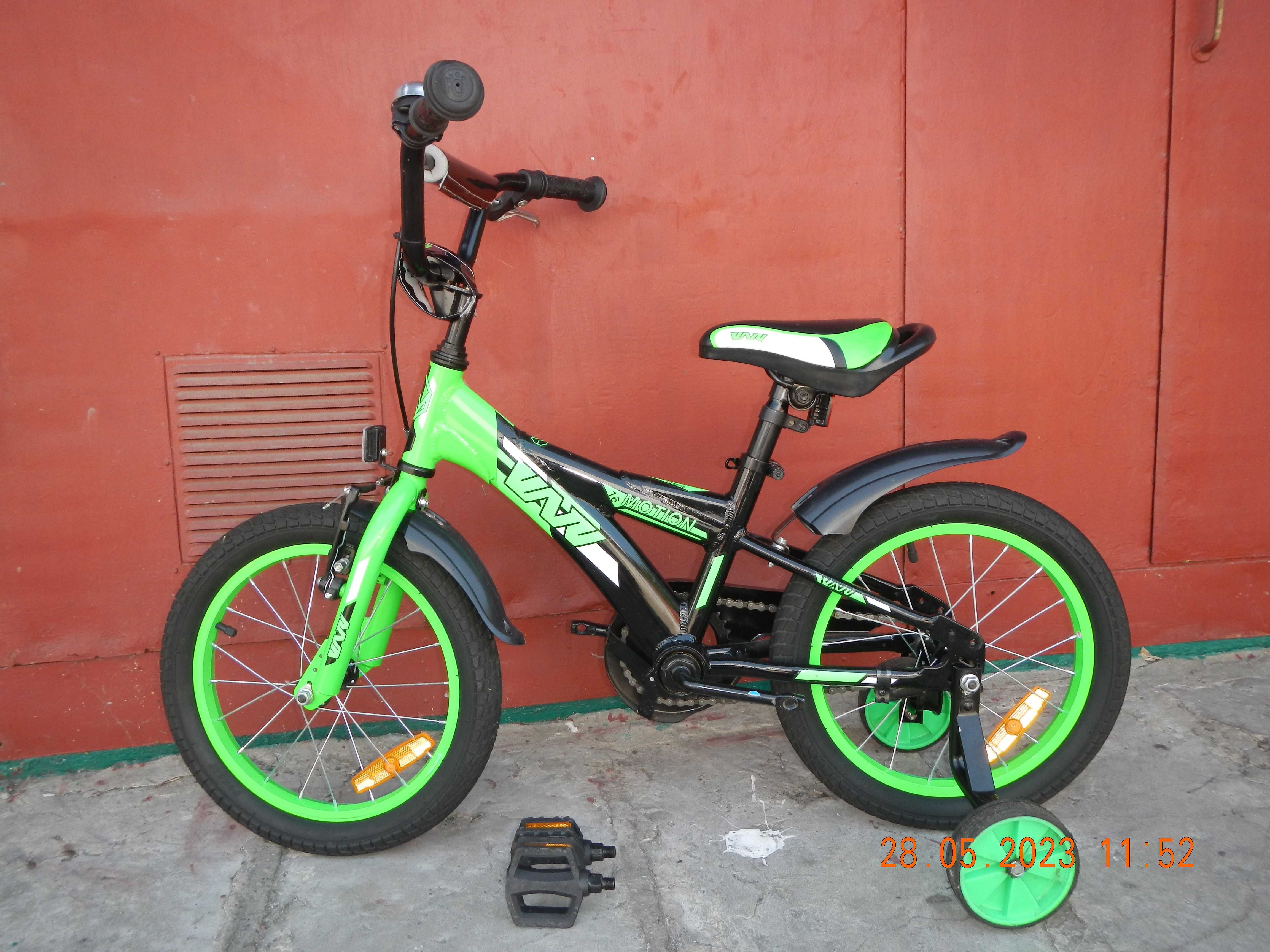 Дитячий велосипед WNW Motion 16 рама алюміній, колеса 16" на 3 - 6 р.