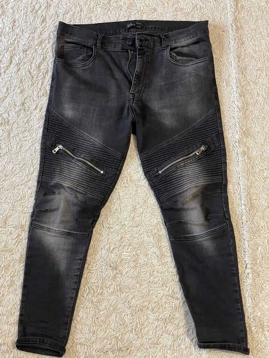 Мужские джинсы Zara с молнией на коленях. Идеал