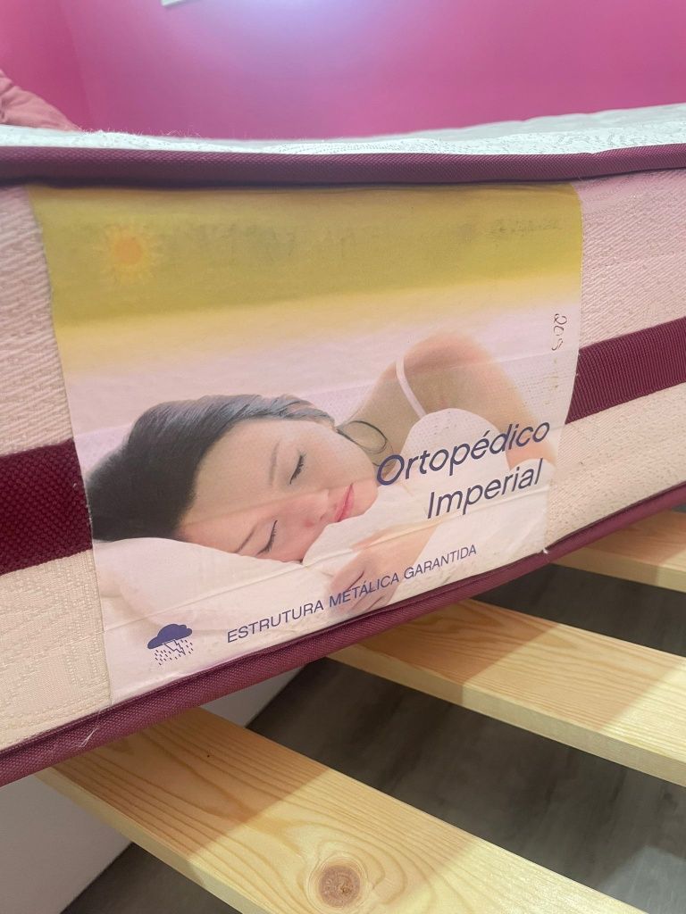 Cama dupla Brimnes IKEA+ colchão ortopédico