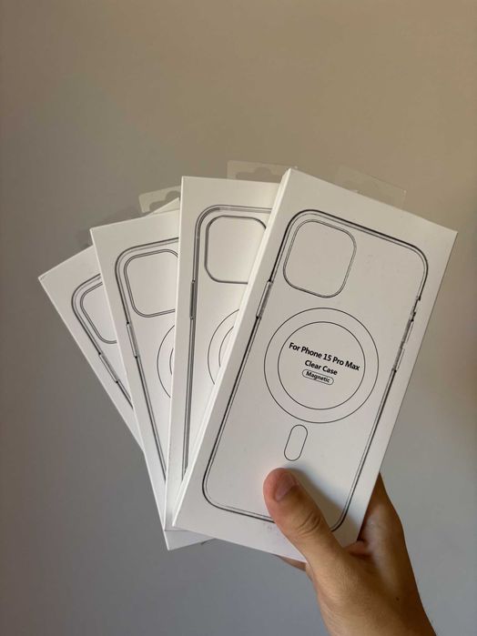 Capa MagSafe Transparente para iPhone (13 Pro Max até 15 Pro Max)