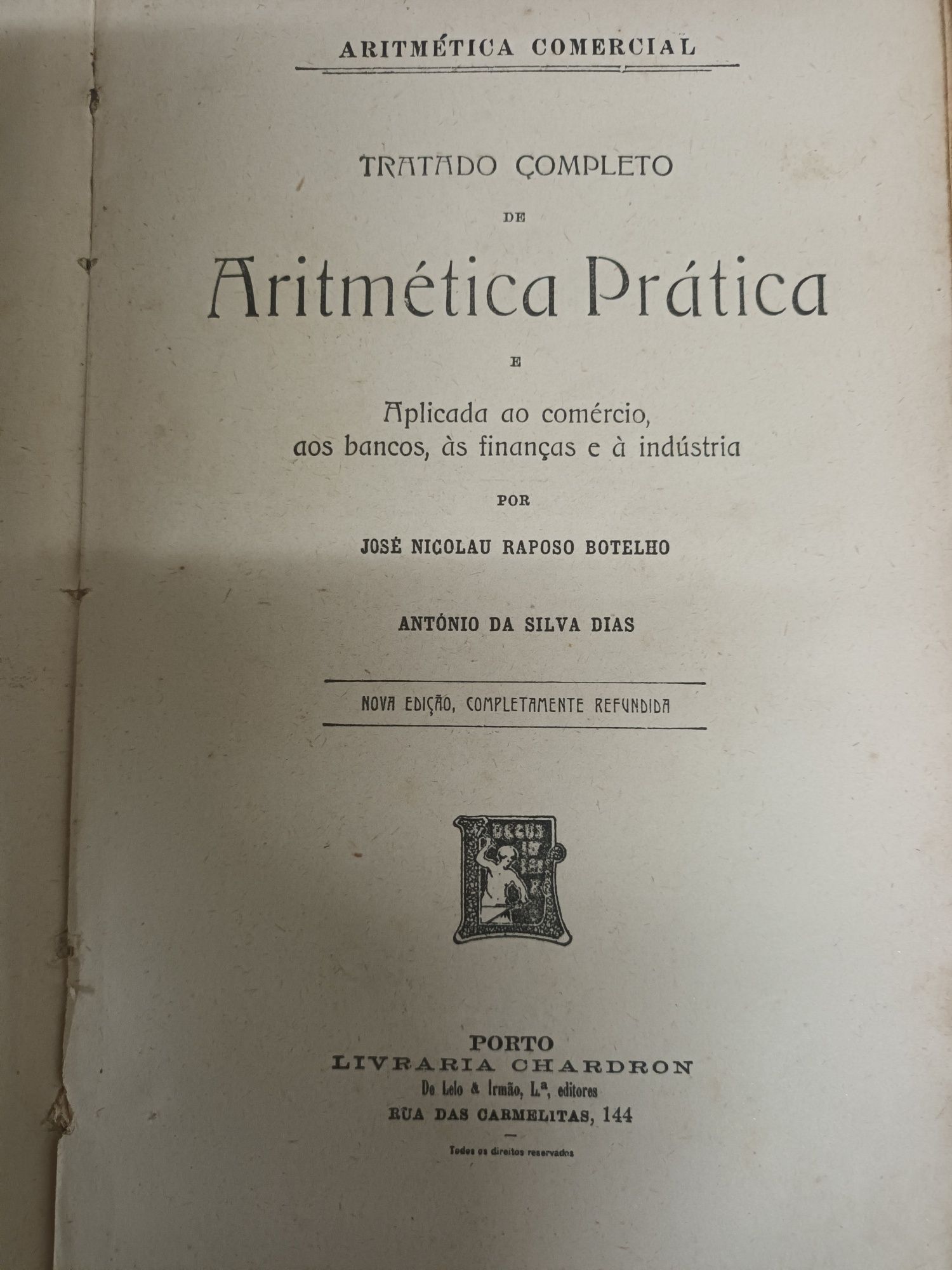 Livros Aritmética Prática e Algebra