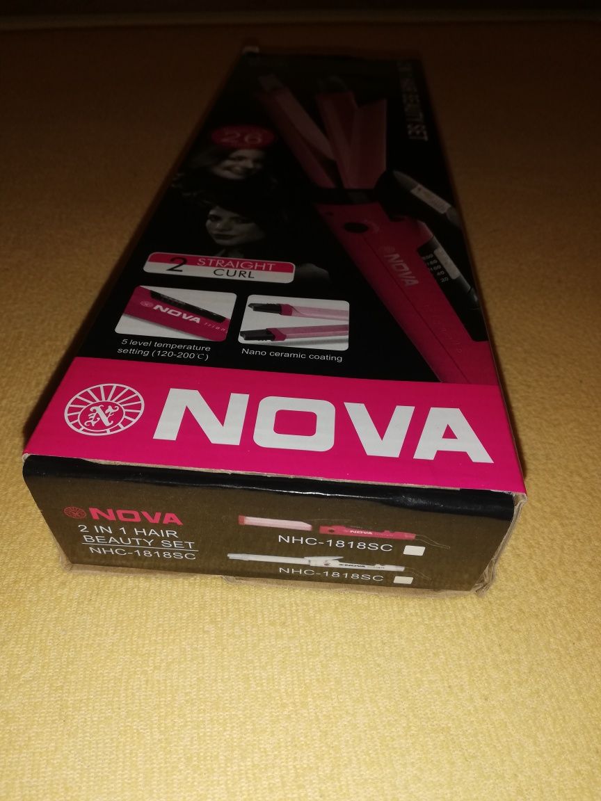 Prostownica lokówka 2 w 1 Nova