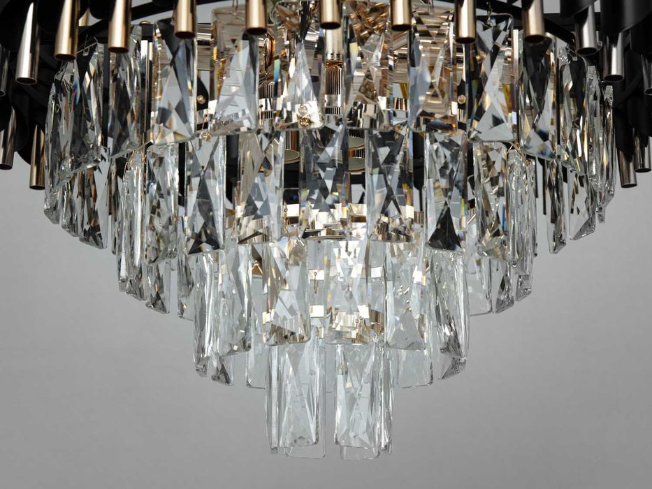 Сучасна кришталева люстра на 9 лампочок - Нова