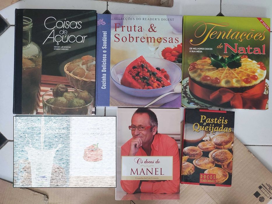5 Livros de Culinária Doçaria e Sobremesas