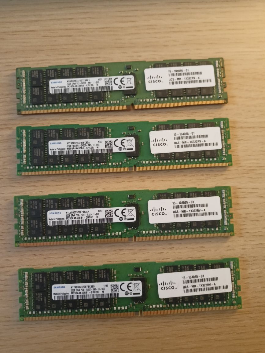 Pamięć DDR4 4x 32 GB serwerowa ECC, 128GB
