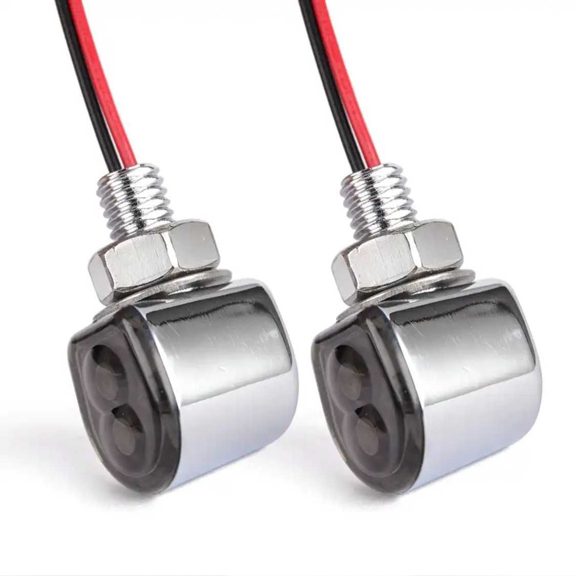 Par piscas minimalistas âmbar LED alumínio
