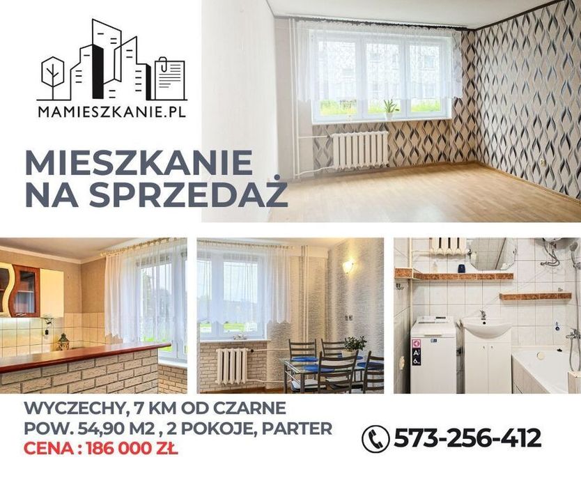 Mieszkanie, parter, 2 pokoje, Wyczechy + garaż