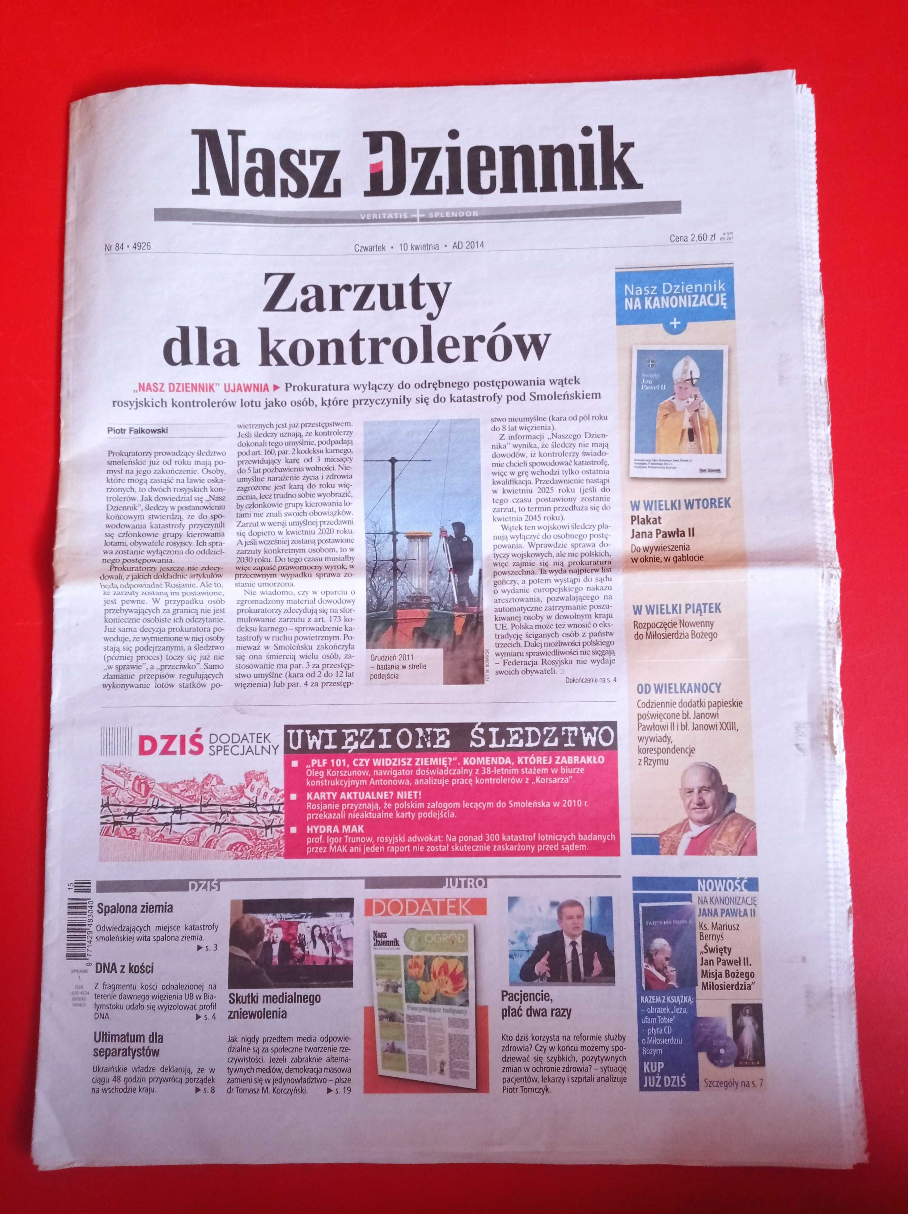 Nasz Dziennik, nr 84/2014, 10 kwietnia 2014