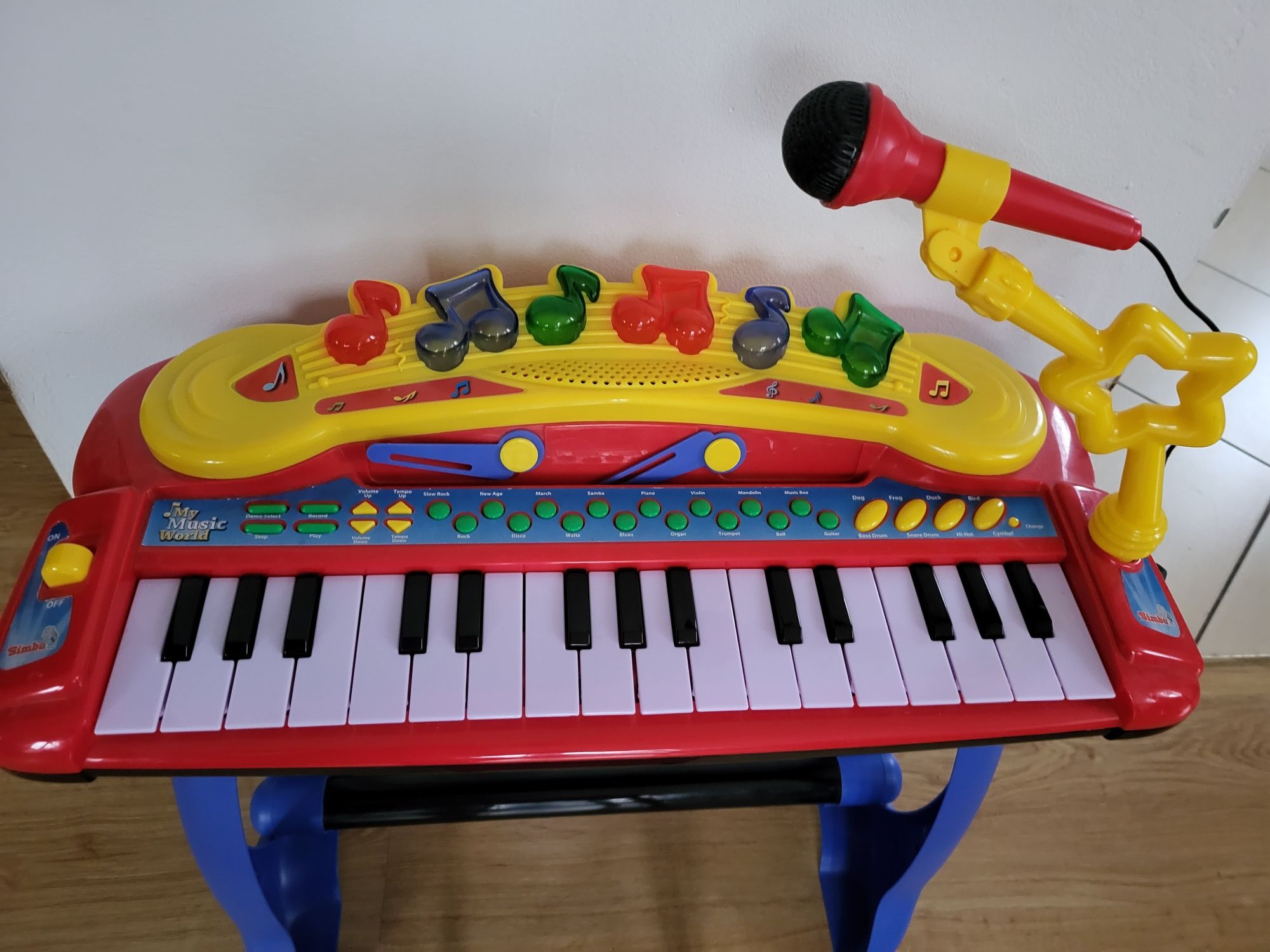Keyboard dla dzieci Simba krzeselko mikrofon