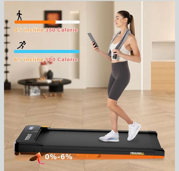 TODO Walking Pad, bieżnia do domu z nachyleniem, 1-6 km/h, elektryczna