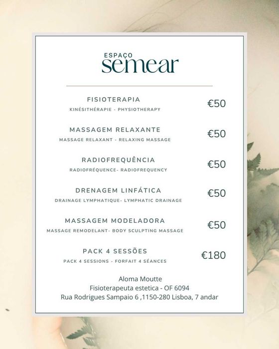 Fisioterapia na cova da piedade e avenida da liberdade