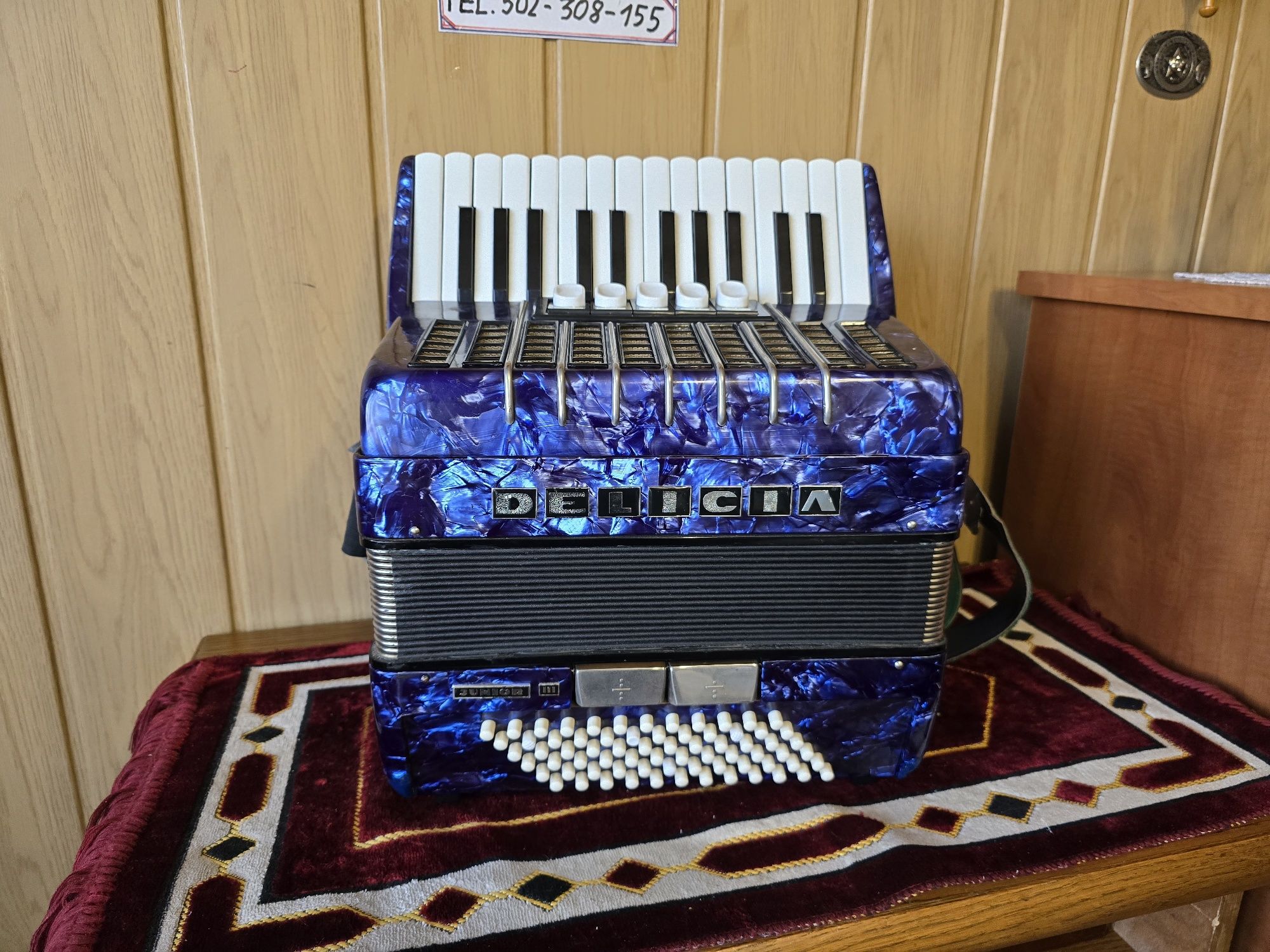 Akordeon Delicja Junior III 72basy trzy chóry
